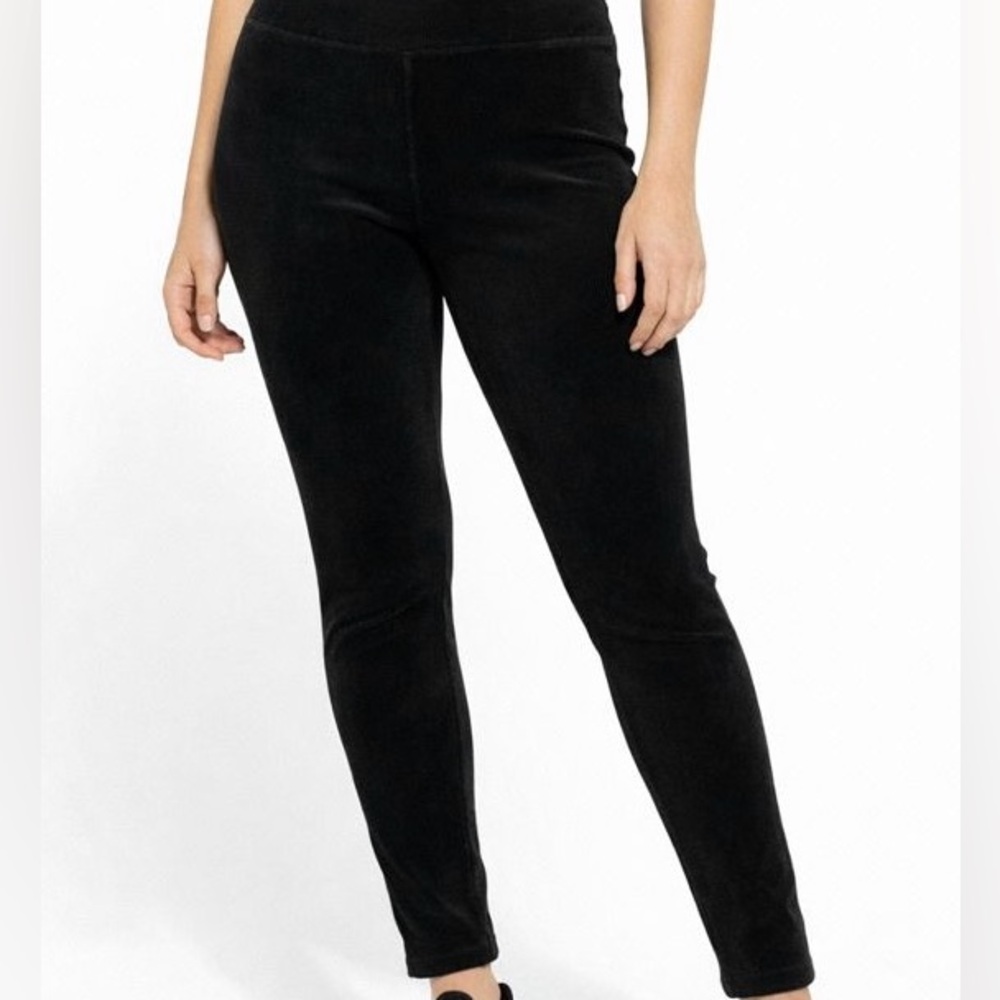 Suave brand elegant Sleek Black Women's Leggings for dress up or casual look .
